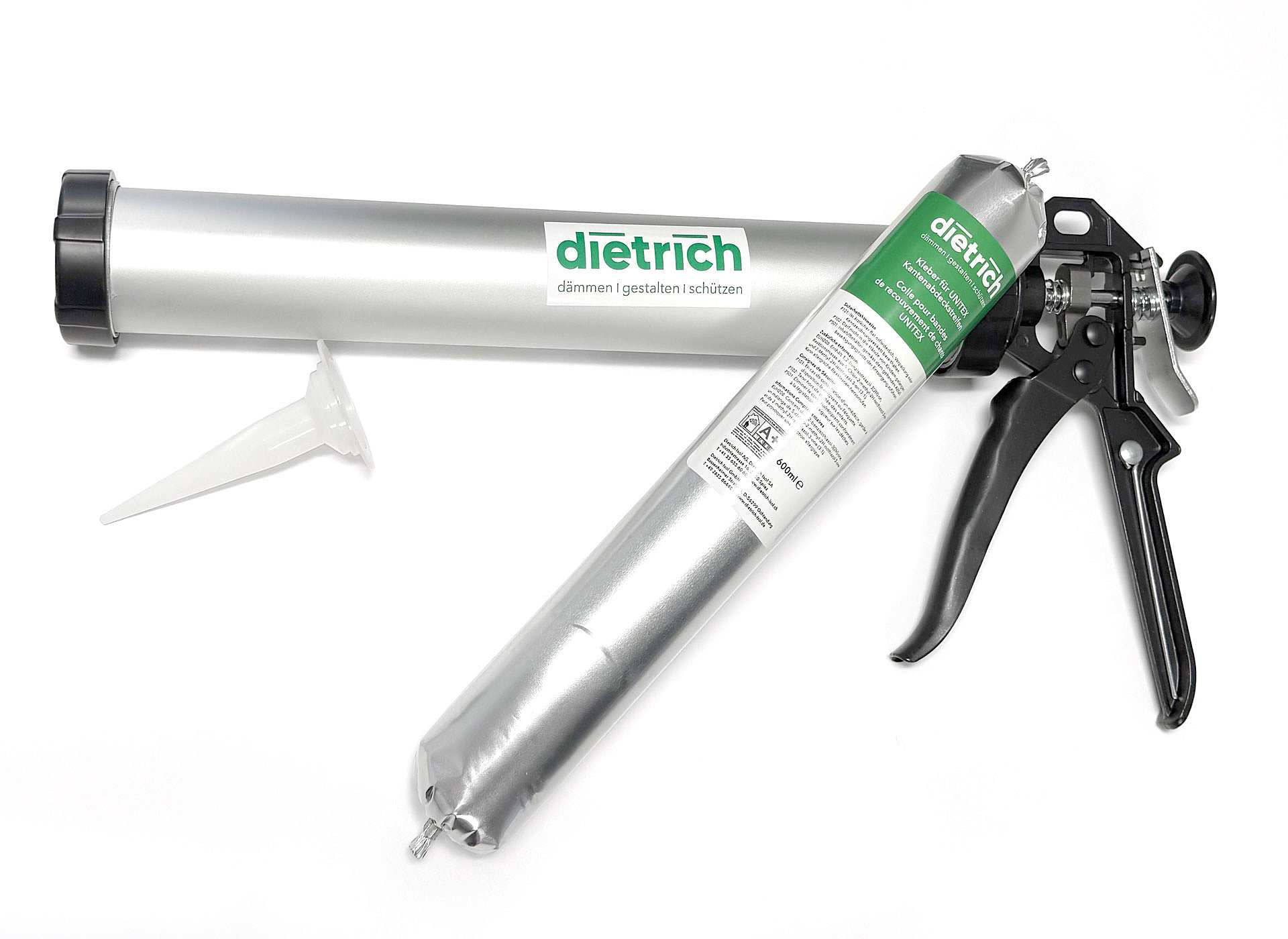 Neu im Sortiment: Dietrich-Kleber für UNITEX-Kantenabdeckstreifen